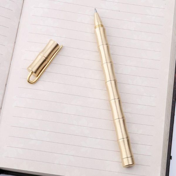handmade brass bamboo shape ballpoint pen retro copper pens office school supplies stationery, Blue;orange
handmade brass bamboo shape ballpoint pen retro copper pens office school supplies stationery, Blue;orange