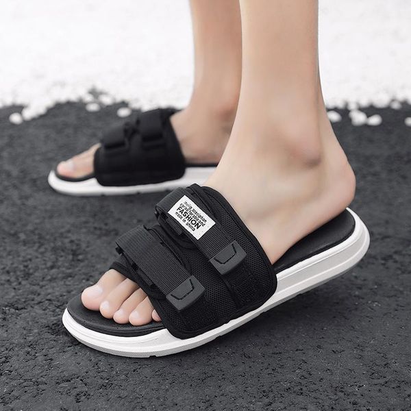 slippers women hook loop couples drag shoes non-slip female beach trend open toe man comfortable outdoor, Black
slippers women hook loop couples drag shoes non-slip female beach trend open toe man comfortable outdoor, Black