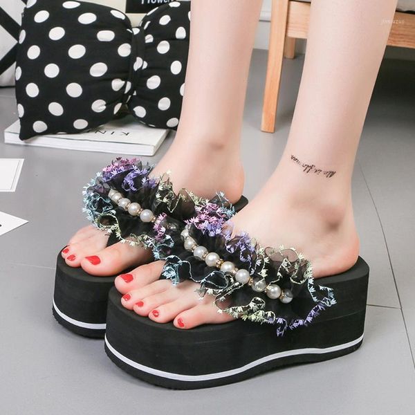 slippers 2021 beauty womens tassel flower flip-flops wedges breathable indoor flats open toe shoes casual tongues femme l*51, Black
slippers 2021 beauty womens tassel flower flip-flops wedges breathable indoor flats open toe shoes casual tongues femme l*51, Black