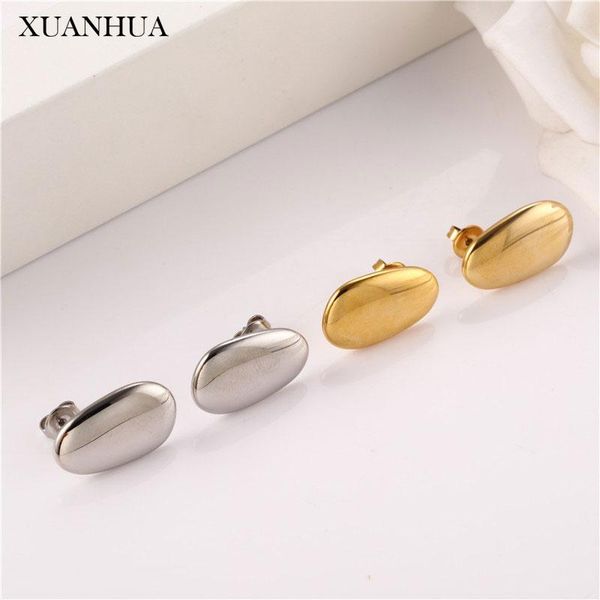 stainless steel jewelry woman oval earrings for women personalise earings fashion accessories stud, Golden;silver
stainless steel jewelry woman oval earrings for women personalise earings fashion accessories stud, Golden;silver
