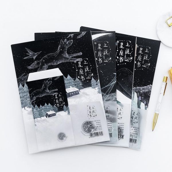 gift wrap 9pcs/set 3 envelopes + 6 writting paper retro creative constellation series envelope for korean stationery
gift wrap 9pcs/set 3 envelopes + 6 writting paper retro creative constellation series envelope for korean stationery