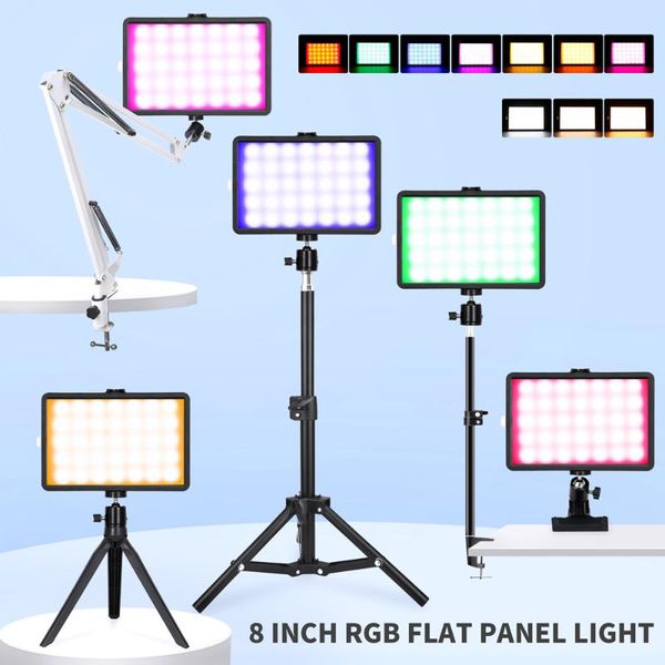 flash heads 8inch rgb led video lighting panel usb 3200k-6000k dimmable colorful pography for youtube po studio fill lamp
flash heads 8inch rgb led video lighting panel usb 3200k-6000k dimmable colorful pography for youtube po studio fill lamp