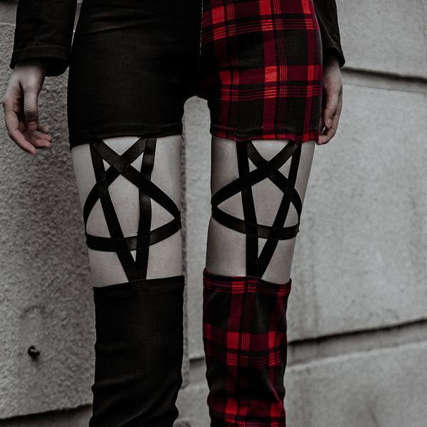 jean drawing thin pencil plaid pentagram women's leggings high elastic hippie waist five-pointed streetwear star pants, Blue
jean drawing thin pencil plaid pentagram women's leggings high elastic hippie waist five-pointed streetwear star pants, Blue