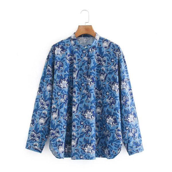 fandy lokar stand collar blouses women fashion blue floral printed thin shirts elegant long sleeve female ladies gv women's &, White
fandy lokar stand collar blouses women fashion blue floral printed thin shirts elegant long sleeve female ladies gv women's &, White