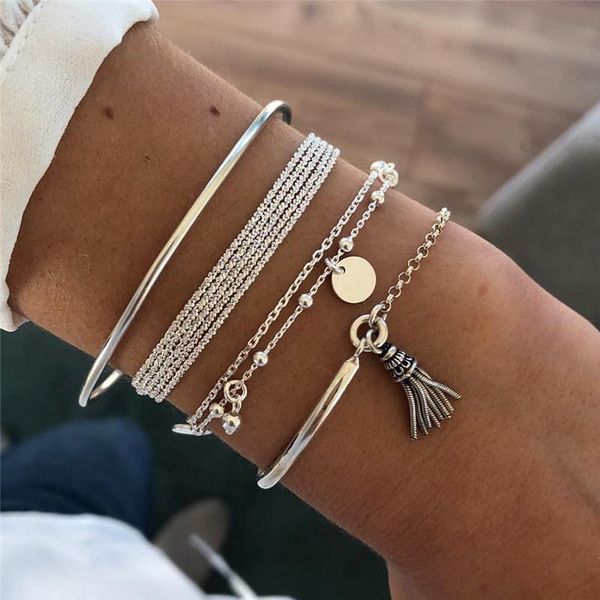 bangle fashion women bracelets 2021 ladies boho adjustable bracelet female jewelry simple tassel exquisite all-match, Black
bangle fashion women bracelets 2021 ladies boho adjustable bracelet female jewelry simple tassel exquisite all-match, Black