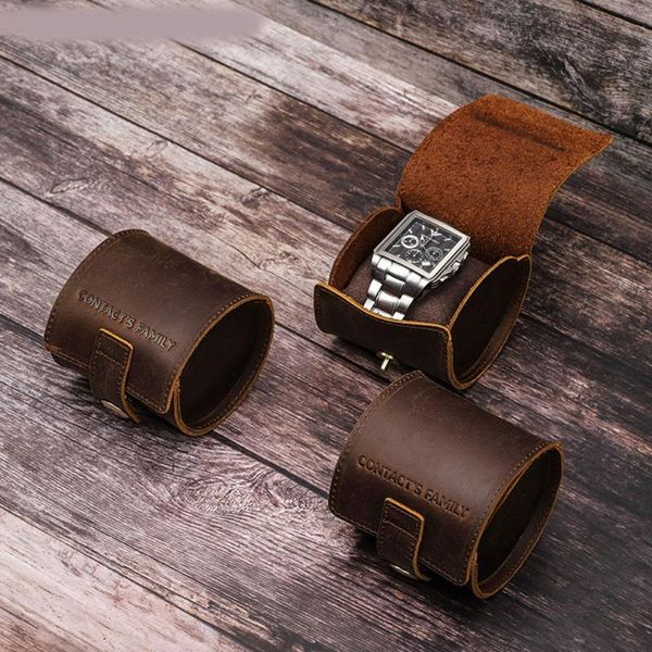 watch boxes & cases storage box genuine leather 1 grid 2 grids round creative magnetic buckle travel jewelry collection, Black;blue
watch boxes & cases storage box genuine leather 1 grid 2 grids round creative magnetic buckle travel jewelry collection, Black;blue