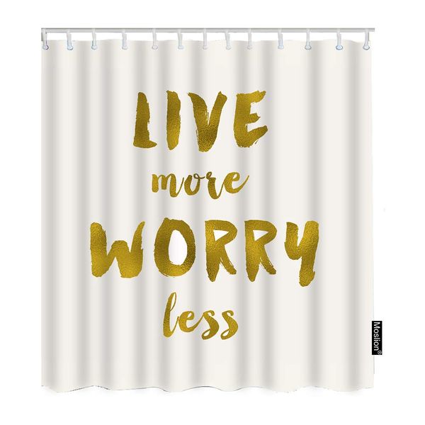 shower curtain live more worry less inspirational quote handwritten lettering cool sign funnyshowercurtain gift for bathroom
shower curtain live more worry less inspirational quote handwritten lettering cool sign funnyshowercurtain gift for bathroom