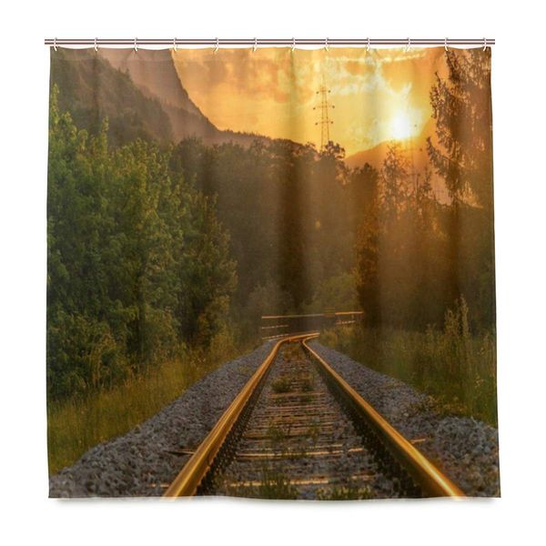 shower curtain,sunset sunshine forest railroad track far end bath curtain closet curtain home bathroom decor cloth fabric set
shower curtain,sunset sunshine forest railroad track far end bath curtain closet curtain home bathroom decor cloth fabric set