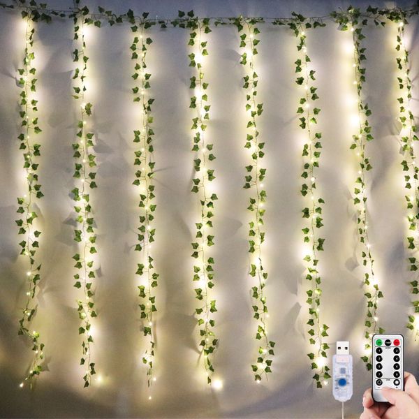 3*2m ED Ivy Garand ight Curtain For iving Room Fairy ights Remote Contro USB ight Curtain Christmas Wedding Decoration
3*2m ED Ivy Garand ight Curtain For iving Room Fairy ights Remote Contro USB ight Curtain Christmas Wedding Decoration