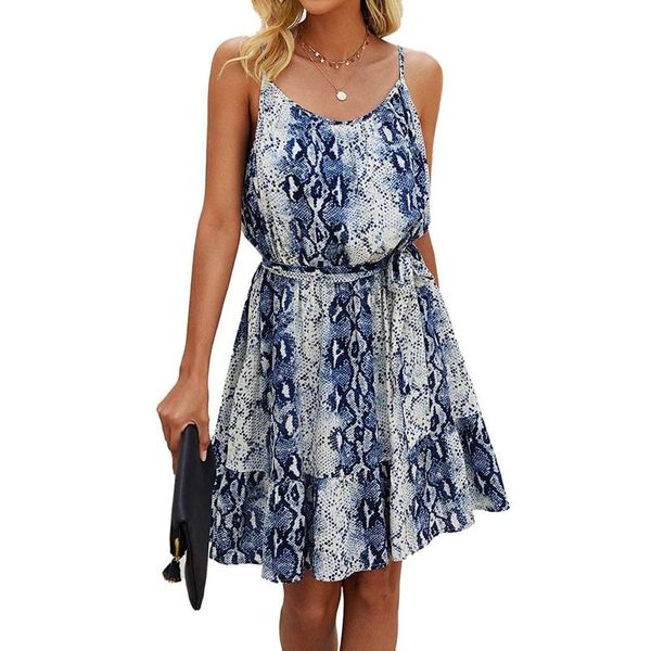 casual dresses 65# fashion women summer serpentine print sleeveless dress camisole long wrap lady front ruffle mini 2021, Black;gray
casual dresses 65# fashion women summer serpentine print sleeveless dress camisole long wrap lady front ruffle mini 2021, Black;gray