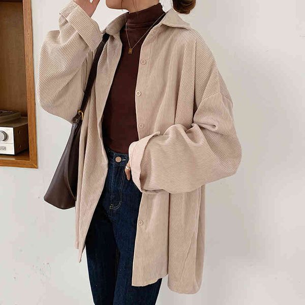 corduroy oversize blouses 2021 fall women turn-down collar single-breasted vintage batwing sleeve solid shirts t09601r, White
corduroy oversize blouses 2021 fall women turn-down collar single-breasted vintage batwing sleeve solid shirts t09601r, White