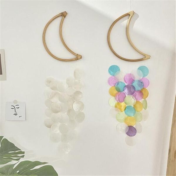 decorative objects & figurines colorful shell moon wind chimes handmade outdoor memorial hanging decoration for window balcony car home deco
decorative objects & figurines colorful shell moon wind chimes handmade outdoor memorial hanging decoration for window balcony car home deco