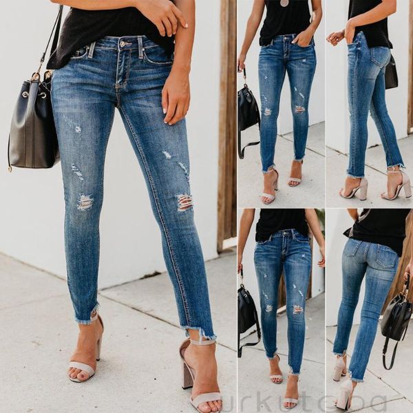 women's jeans women stretch ripped distred skinny high waist denim pants shredded trousers slim jeggings laides spring autumn wear, Blue
women's jeans women stretch ripped distred skinny high waist denim pants shredded trousers slim jeggings laides spring autumn wear, Blue