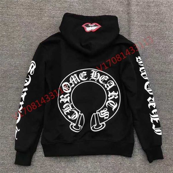 hearts chrome croxin horseshoe sanskrit large pocket men's and women's hooded sweater coat, White;black
hearts chrome croxin horseshoe sanskrit large pocket men's and women's hooded sweater coat, White;black