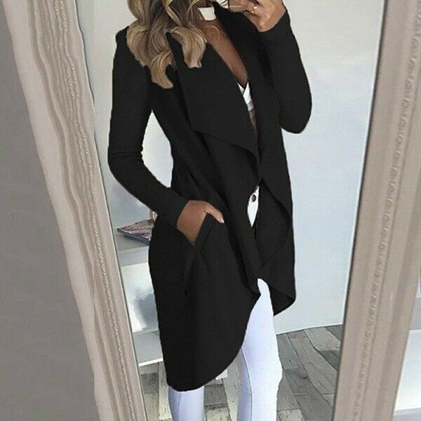 women's jackets 2021 women autumn winter coat long sleeve office cardigans suit ladies fashion solid pockets slim jacket, Black;brown
women's jackets 2021 women autumn winter coat long sleeve office cardigans suit ladies fashion solid pockets slim jacket, Black;brown