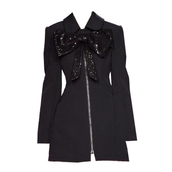 casual dresses runway fashion high stree clothes 2021 spring summer foreign style big bow jacket trumpet sleeve midi quality black dress 8yi, Black;gray
casual dresses runway fashion high stree clothes 2021 spring summer foreign style big bow jacket trumpet sleeve midi quality black dress 8yi, Black;gray