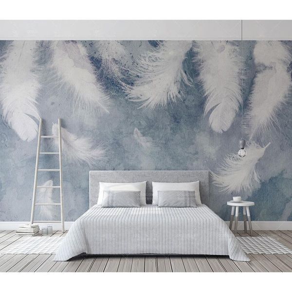 wallpapers modern wall papers painted white feathers po wallpaper mural home decor carta da parati 3d self adhesive /silk
wallpapers modern wall papers painted white feathers po wallpaper mural home decor carta da parati 3d self adhesive /silk
