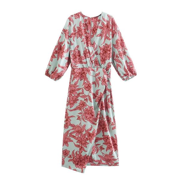 casual dresses women 2021 chic printed crossover midi dress vintage v-neck long sleeves female elegant back buttoned opening split robe, Black;gray
casual dresses women 2021 chic printed crossover midi dress vintage v-neck long sleeves female elegant back buttoned opening split robe, Black;gray