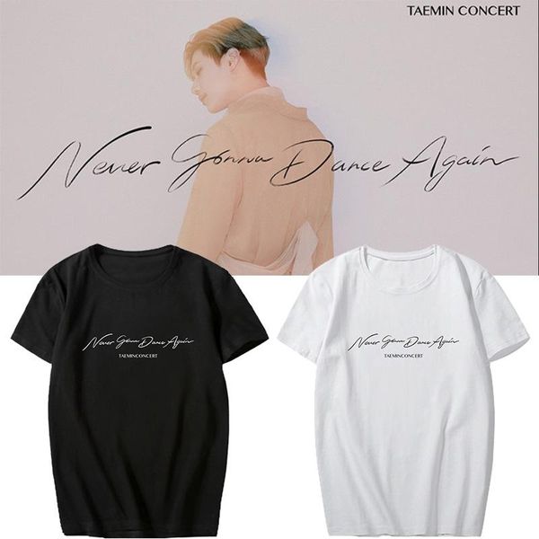 women's t-shirt kpop shinee taemin concert never gonna dance again support k- short sleeve tshirt summer tee fans collection, White
women's t-shirt kpop shinee taemin concert never gonna dance again support k- short sleeve tshirt summer tee fans collection, White