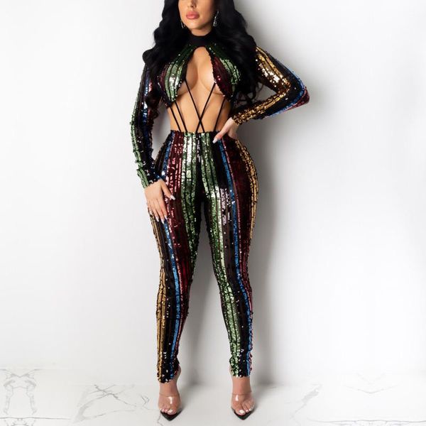 women's jumpsuits & rompers bodysuit rainbow striped sequin year jumpsuit glitter woman party night club clothes patchwork bandage body, Black;white
women's jumpsuits & rompers bodysuit rainbow striped sequin year jumpsuit glitter woman party night club clothes patchwork bandage body, Black;white