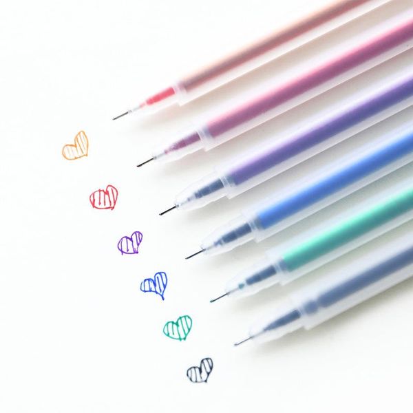 gel pens 6 color marker pen simple wind transparent frosted watercolor 0.5mm hand account office school supplies
gel pens 6 color marker pen simple wind transparent frosted watercolor 0.5mm hand account office school supplies