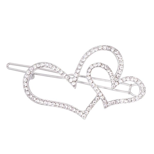 hair clips rhinestone clip simple double hearts hairpins barrettes jewelry for girls (silver)
hair clips rhinestone clip simple double hearts hairpins barrettes jewelry for girls (silver)