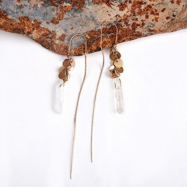 dangle & chandelier women vintage natural stone drop earrings antique gold long ear line leaf pendant jewelry, Silver
dangle & chandelier women vintage natural stone drop earrings antique gold long ear line leaf pendant jewelry, Silver