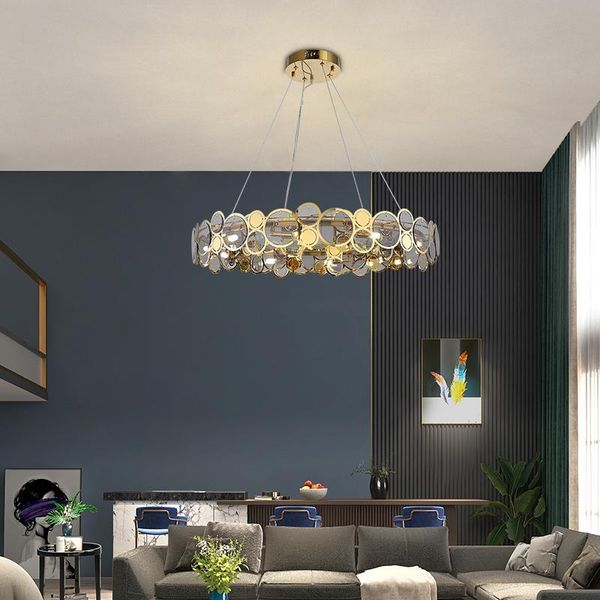 chandeliers led postmodern glass iron gold round chandelier lighting lustre suspension luminaire lampen for foyer
chandeliers led postmodern glass iron gold round chandelier lighting lustre suspension luminaire lampen for foyer
