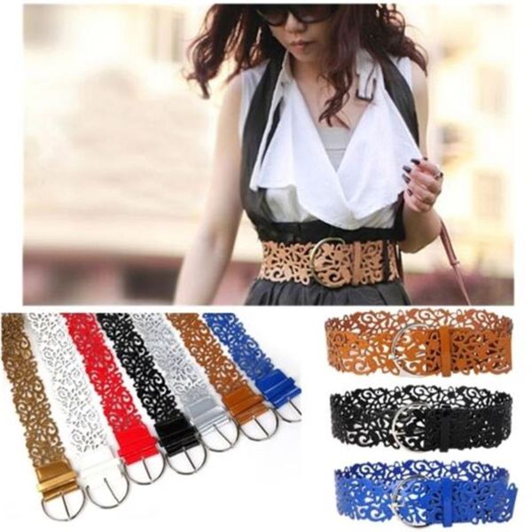 belts buckle band leather women waist sealing belt dress waistband wide hollow, Black;brown
belts buckle band leather women waist sealing belt dress waistband wide hollow, Black;brown