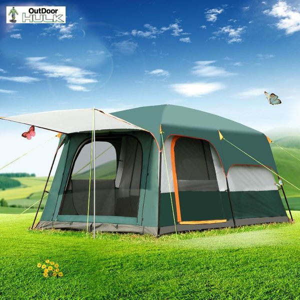 tents and shelters 5-8persons double layer outdoor 2living rooms 1hall family camping tent in large space
tents and shelters 5-8persons double layer outdoor 2living rooms 1hall family camping tent in large space