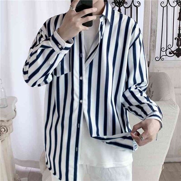 men's casual shirts autumn striped fashion social contrast color business streetwear loose long sleeve agjr, White;black
men's casual shirts autumn striped fashion social contrast color business streetwear loose long sleeve agjr, White;black