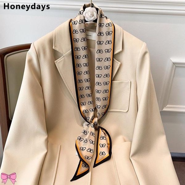 scarves simplicity butterfly print thin and long silk scarf tied bag all-match belt scarfs headband hair accessories gift ribbon, Blue;gray
scarves simplicity butterfly print thin and long silk scarf tied bag all-match belt scarfs headband hair accessories gift ribbon, Blue;gray
