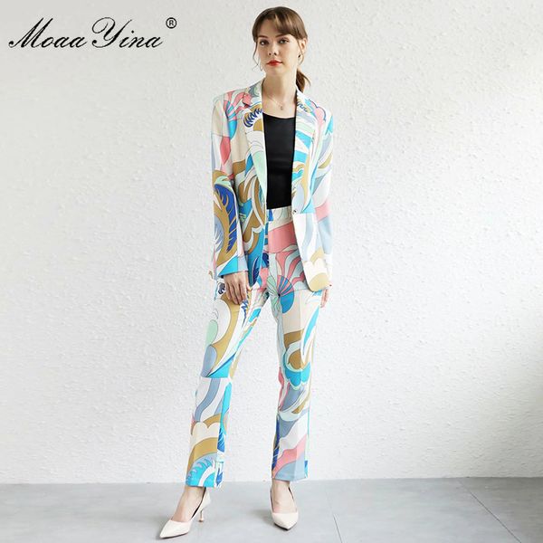 fashion designer set spring women's long sleeve suit +trousers abstract print elegant two-piece set 210524, White
fashion designer set spring women's long sleeve suit +trousers abstract print elegant two-piece set 210524, White