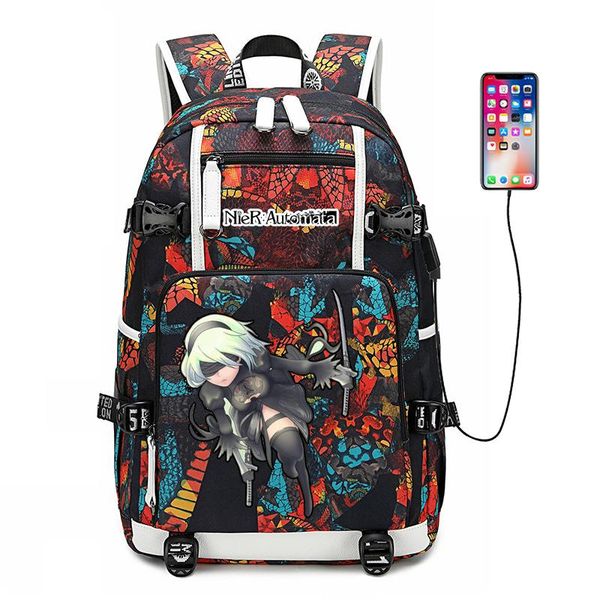 backpack nier:automata game large travel bagpack canvas school bags for teenage girls nylon lap2b women rugzak
backpack nier:automata game large travel bagpack canvas school bags for teenage girls nylon lap2b women rugzak