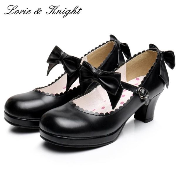 japanese lolita cosplay princess shoes pu leather sweet bow strap square medium heel mary jane dress, Black
japanese lolita cosplay princess shoes pu leather sweet bow strap square medium heel mary jane dress, Black