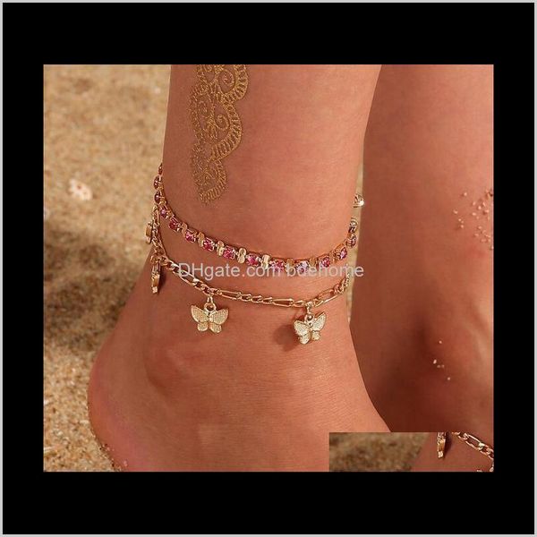 drop delivery 2021 rhinestone crystal ankle bracelets for women sandals butterfly anklet boho beach foot iced out chains anklets female fash, Red;blue
drop delivery 2021 rhinestone crystal ankle bracelets for women sandals butterfly anklet boho beach foot iced out chains anklets female fash, Red;blue