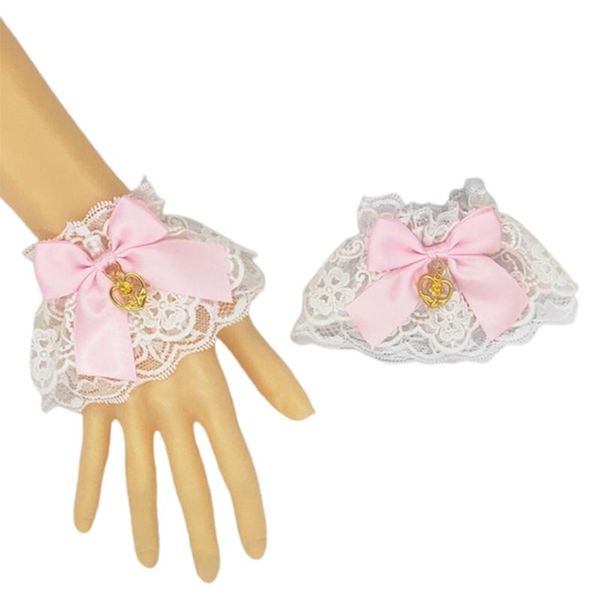 five fingers gloves handmade lolita ruffled lace wrist cuff sweet bowknot heart pendant bracelet wristband japanese anime cosplay party hand, Blue;gray
five fingers gloves handmade lolita ruffled lace wrist cuff sweet bowknot heart pendant bracelet wristband japanese anime cosplay party hand, Blue;gray
