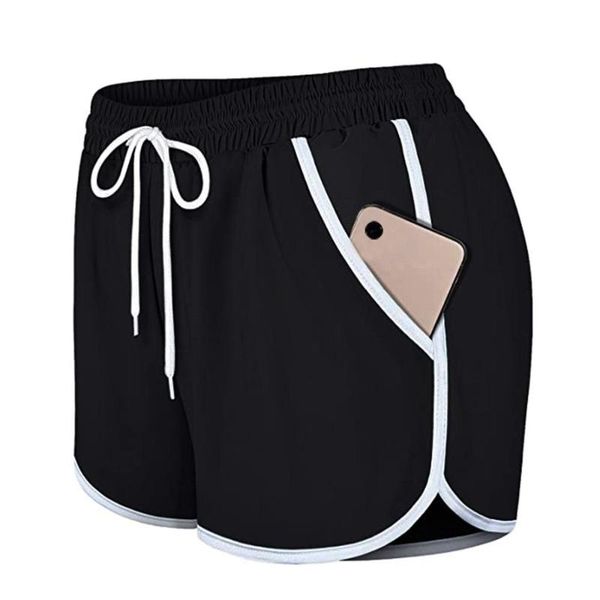 summer womens shorts 2021 casual run jogging elastic waist workout with liner pockets sport fitness beach tennis women's, White;black
summer womens shorts 2021 casual run jogging elastic waist workout with liner pockets sport fitness beach tennis women's, White;black