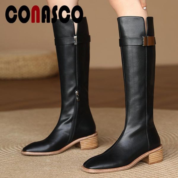boots conasco fashion women knee high autumn winter warm cow leather casual party basic prom office elegant shoes woman, Black
boots conasco fashion women knee high autumn winter warm cow leather casual party basic prom office elegant shoes woman, Black