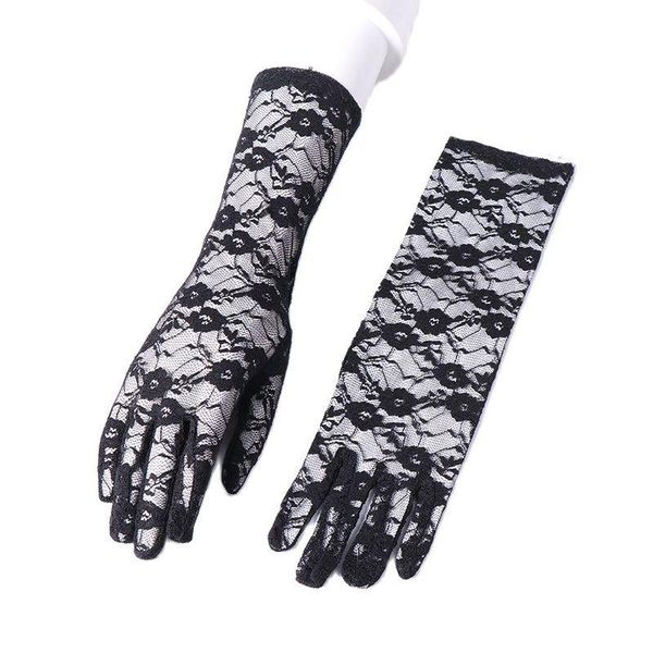 five fingers gloves women hollow transparent middle lace flower mesh black etiquette thin breathable dancing dinner cosplay accessories, Blue;gray
five fingers gloves women hollow transparent middle lace flower mesh black etiquette thin breathable dancing dinner cosplay accessories, Blue;gray
