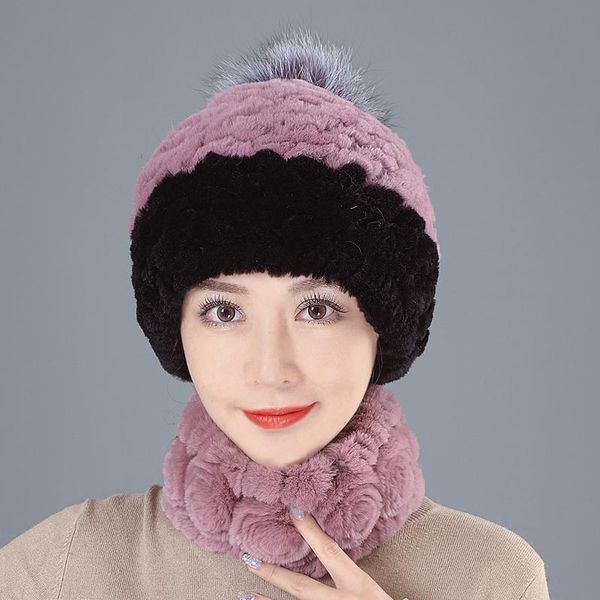 beanies style knitted women fur cap lady winter natural real rex hat scarf sets quality warm 100% genuine muffler
beanies style knitted women fur cap lady winter natural real rex hat scarf sets quality warm 100% genuine muffler