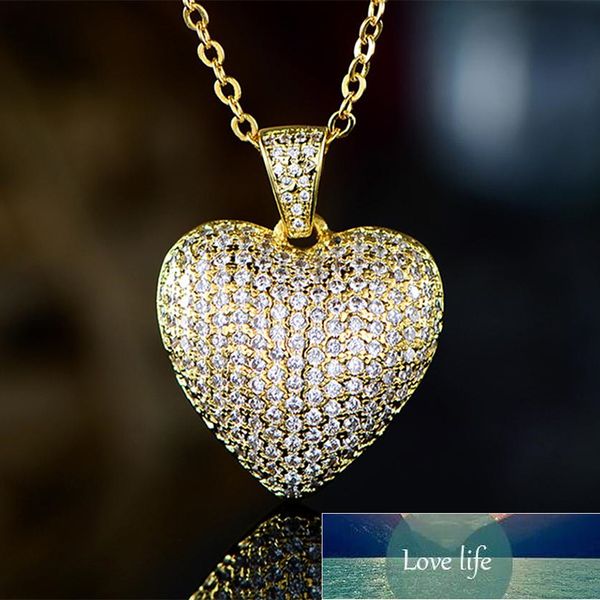 huitan dazzling gold color full paved cz heart pendent women necklace gorgeous female engagement jewelry necklaces selling, Golden;silver
huitan dazzling gold color full paved cz heart pendent women necklace gorgeous female engagement jewelry necklaces selling, Golden;silver