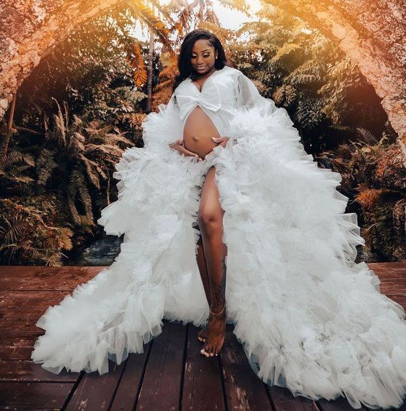 white evening gowns maternity robes women bow bathrobe dresses p shoot birthday bridal fluffy sleepwear customize gown 2021, Black;red
white evening gowns maternity robes women bow bathrobe dresses p shoot birthday bridal fluffy sleepwear customize gown 2021, Black;red