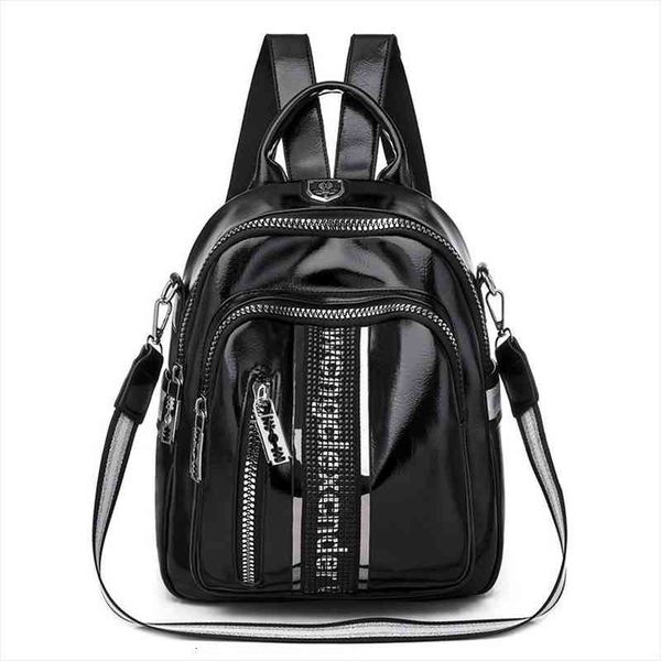 women backpack multifunctional pu leather small bagpack fashion leisure travel back pack black silver
women backpack multifunctional pu leather small bagpack fashion leisure travel back pack black silver