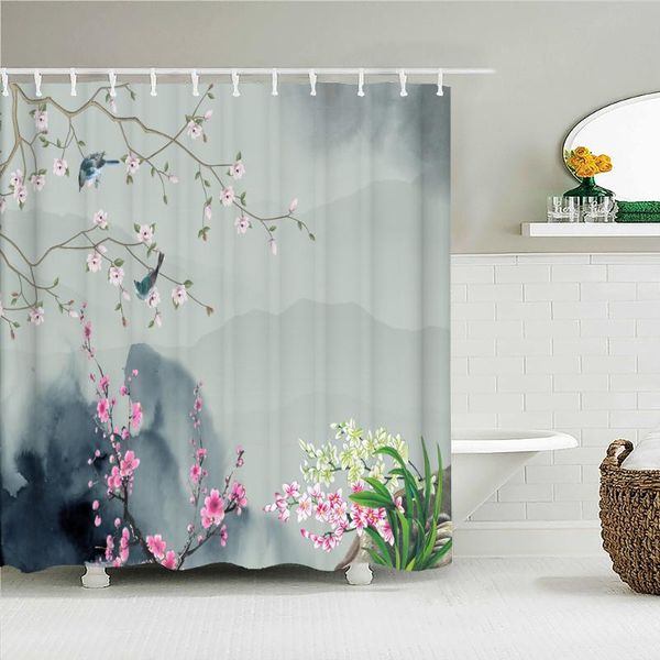 shower curtains chinese style beautiful flowers landscape painting artistic conception simple curtain bathroom layout home decoration
shower curtains chinese style beautiful flowers landscape painting artistic conception simple curtain bathroom layout home decoration