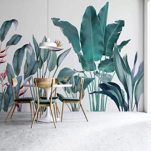 wallpapers custom 3d po self adhesive hand painted banana leaf waterproof silk cloth murals living room bedroom wall decor
wallpapers custom 3d po self adhesive hand painted banana leaf waterproof silk cloth murals living room bedroom wall decor