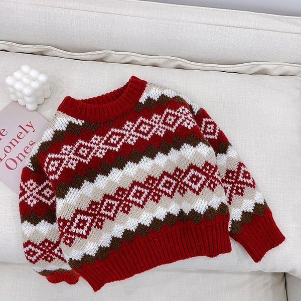 2021 new winter baby kids knitted christmas sweaters rhombus thicken toddlers children warm pullovers sweater, Blue
2021 new winter baby kids knitted christmas sweaters rhombus thicken toddlers children warm pullovers sweater, Blue