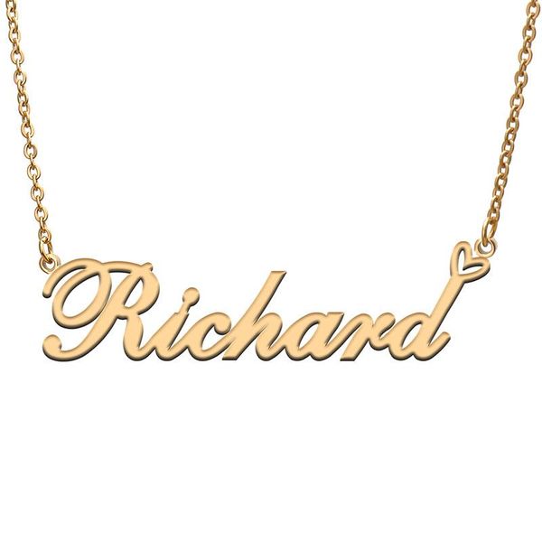 pendant necklaces love heart richard name necklace for women stainless steel gold & silver nameplate femme mother child girls gift
pendant necklaces love heart richard name necklace for women stainless steel gold & silver nameplate femme mother child girls gift