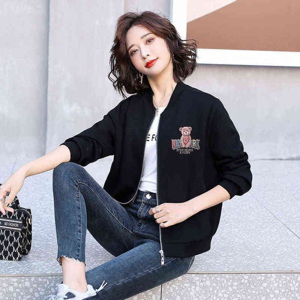 coat 2021 new women's spring and autumn clothes in february august korean loose casual st collar baseball jacket short fashion, Black;brown
coat 2021 new women's spring and autumn clothes in february august korean loose casual st collar baseball jacket short fashion, Black;brown