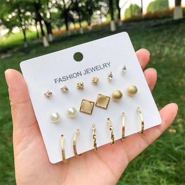 stud fashion bohemian earrings set for women trendy flower round geometric metal earring 2021trend female jewelry, Golden;silver
stud fashion bohemian earrings set for women trendy flower round geometric metal earring 2021trend female jewelry, Golden;silver